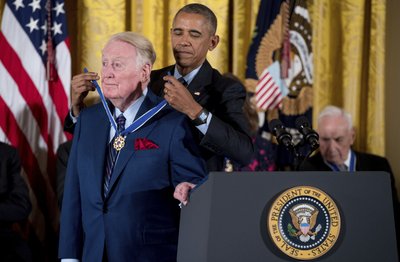 Vin Scully, Barack Obama